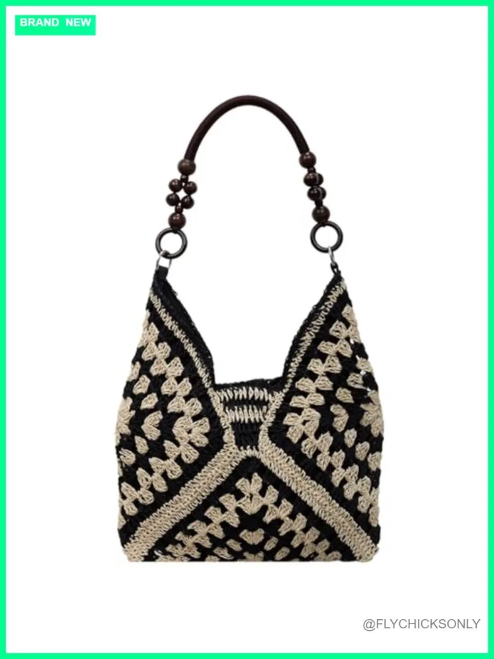 Straw Woven Hobo Tote Bag Summer Beach Shoulder Purse
